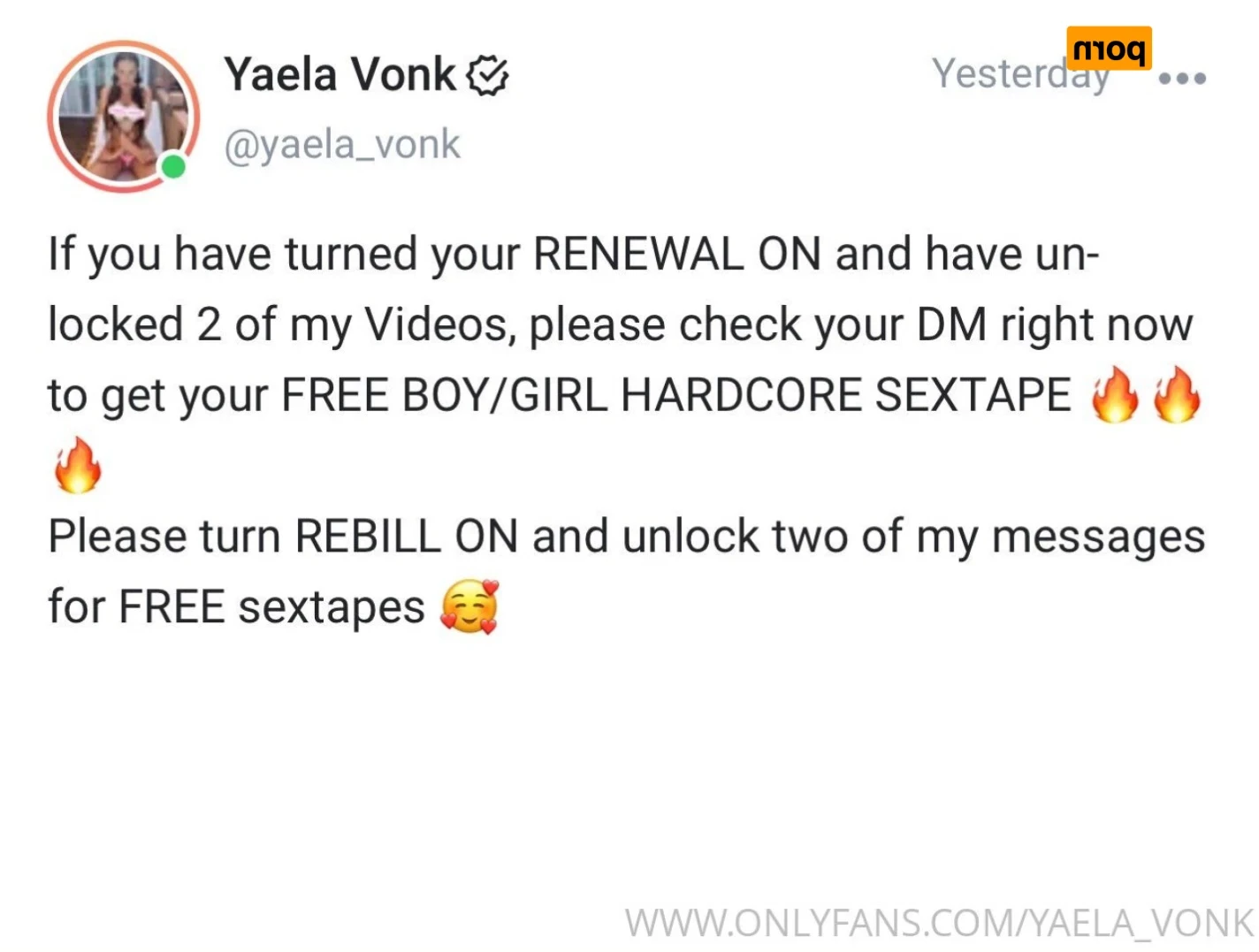 🔥Yaela Vonk 🔥 Lets sext now 😛 [ yaela_vonk ] Onlyfans leaked photo 14889772 on Hotleaks.tv