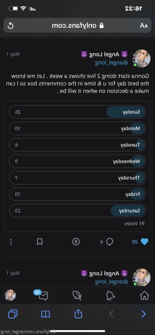 🌸 𝐀𝐍𝐆𝐄𝐋 𝐋𝐎𝐍𝐆 🌸 𝗮𝗹𝘄𝗮𝘆𝘀 𝗶𝗻 𝘁𝗵𝗲 𝗗𝗠’𝘀 [ angel_long ] Onlyfans leaked photo 16281640 on Hotleaks.tv
