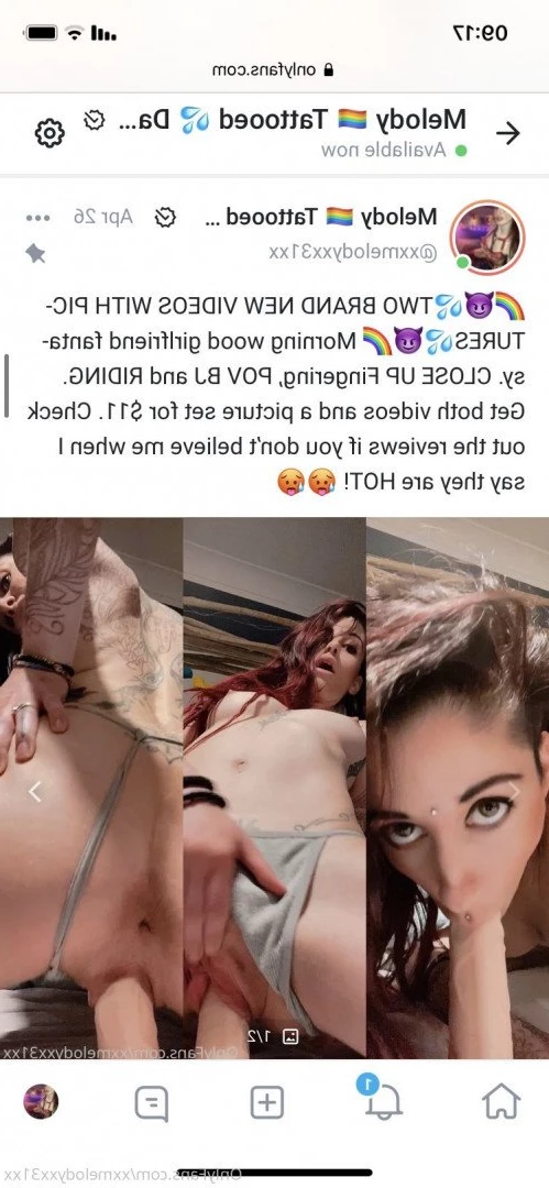 Melody 🏳️‍🌈 Tattooed 💦 Dancer [ xxmelodyxx31xx ] Onlyfans leaked photo 2608409 on Hotleaks.tv