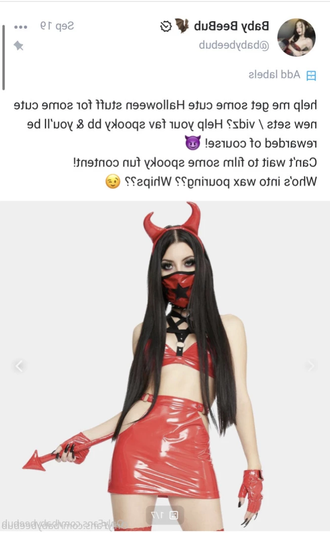 BabyBeeBub 🦇 [ babybeebub ] Onlyfans leaked photo 12963461 on Hotleaks.tv