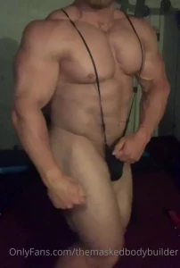 The masked bodybuider [ themaskedbodybuilder ] Onlyfans leaked video 5421999 on Hotleaks.tv