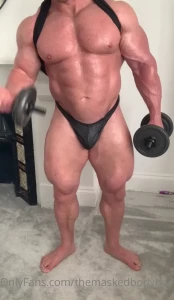 The masked bodybuider [ themaskedbodybuilder ] Onlyfans leaked video 5422198 on Hotleaks.tv