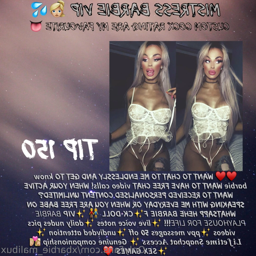 ♡TS 𝐁𝐚𝐫𝐛𝐢𝐞 ♡ [ xbarbie_malibux ] Onlyfans leaked photo 5513504 on Hotleaks.tv