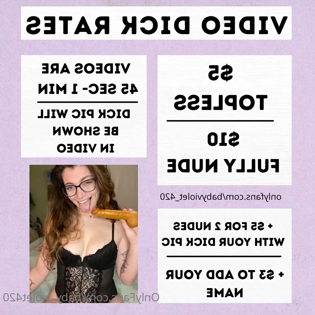 ✨BABY VIOLET✨ FREE DICK RATE✨ [ baby_violet420 ] Onlyfans leaked photo 6519082 on Hotleaks.tv