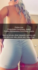 Missymatrix NO PPV [ missymatrix ] Onlyfans leaked video 8039458 on Hotleaks.tv