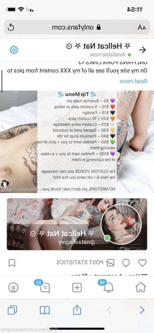 Hellcat Nat *ฅ^•ﻌ•^ฅ* [ hellcat_nat ] Onlyfans leaked photo 8908140 on Hotleaks.tv