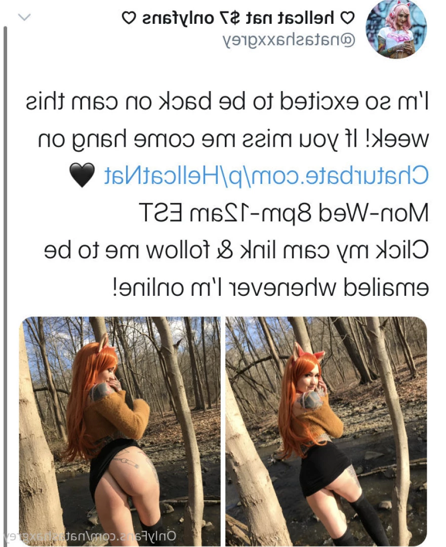 Hellcat Nat *ฅ^•ﻌ•^ฅ* [ hellcat_nat ] Onlyfans leaked photo 8928296 on Hotleaks.tv