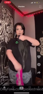 𝔓𝔦𝔢𝔯𝔠𝔢𝔡𝔑𝔬𝔬𝔡𝔩𝔢 🍜 [ piercednoodle ] Onlyfans leaked video 10103448 on Hotleaks.tv