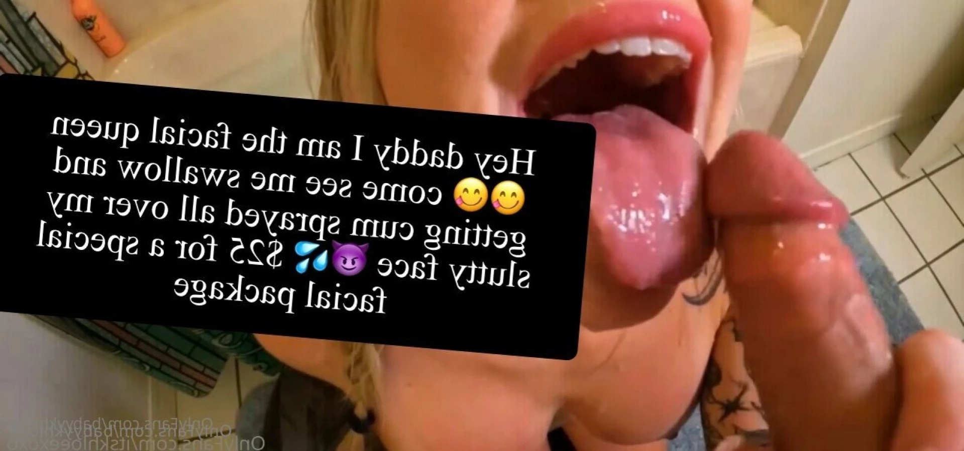 Facial Queen 👸 [ babyykhloee ] Onlyfans leaked photo 12144980 on Hotleaks.tv