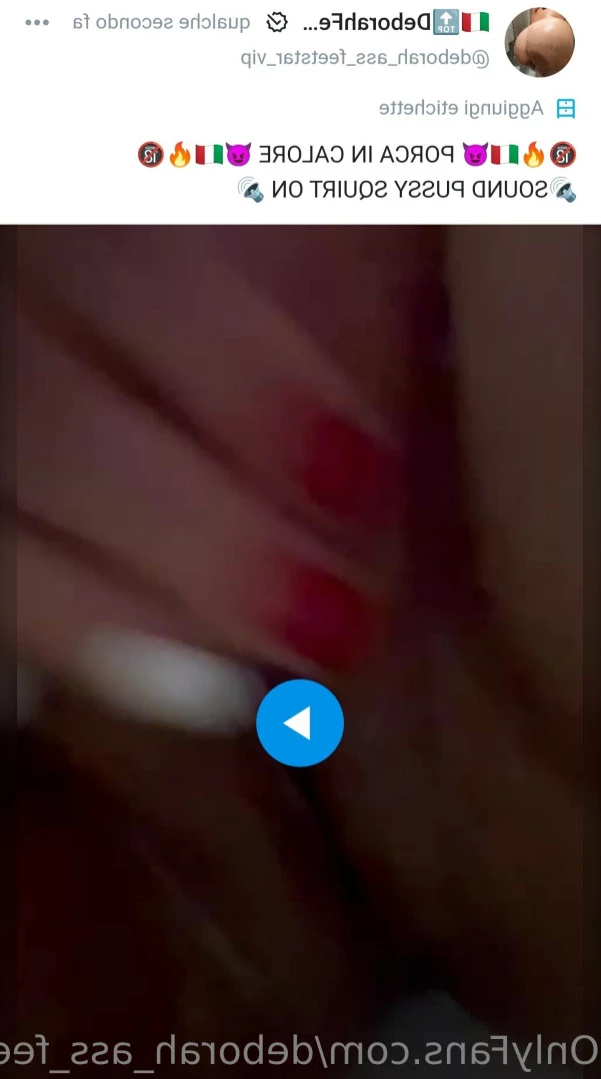🔝🇮🇹🔥DeborahFeetAssSTAR🔥🇮🇹🔝 [ deborah_ass_feetstar ] Onlyfans leaked photo 11957252 on Hotleaks.tv