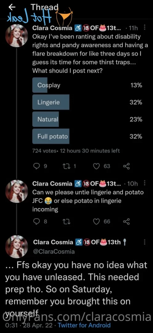 Clara Cosmia [ claracosmia ] Onlyfans leaked photo 16265592 on Hotleaks.tv