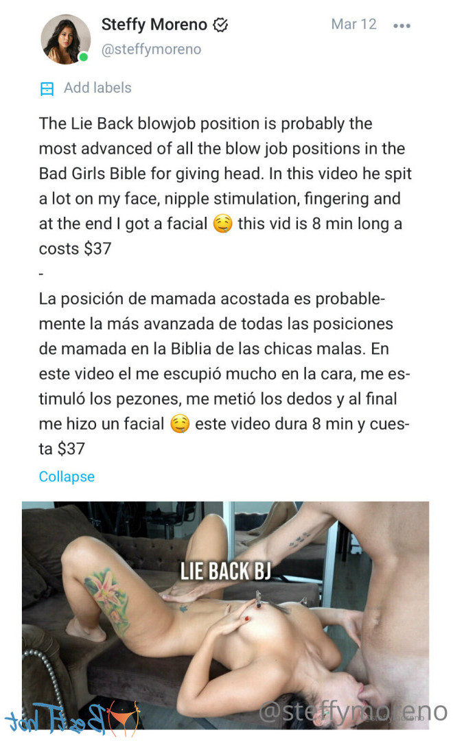 Steffy Moreno [ steffymoreno ] Onlyfans leaked photo 16560574 on Hotleaks.tv
